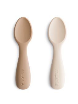 Lot 2 cuillères apprentissage| Sable et naturel
