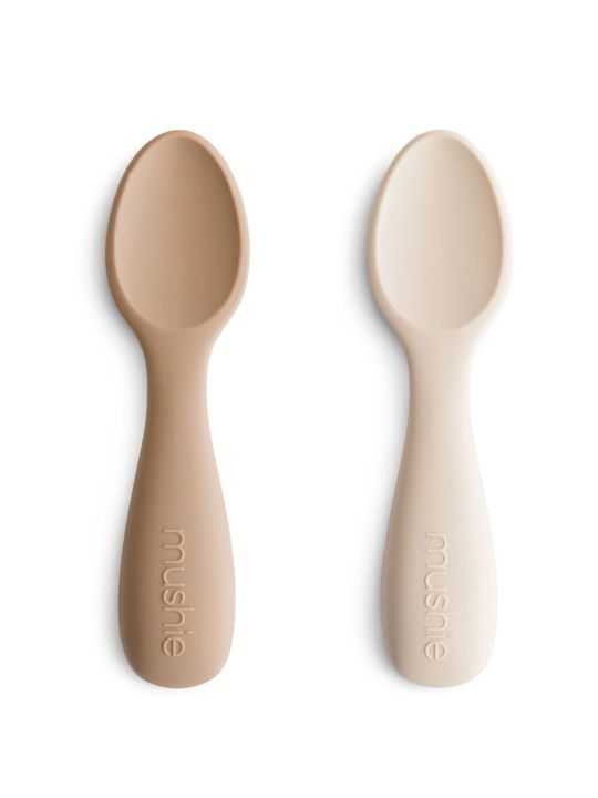 Lot 2 cuillères apprentissage| Sable et naturel
