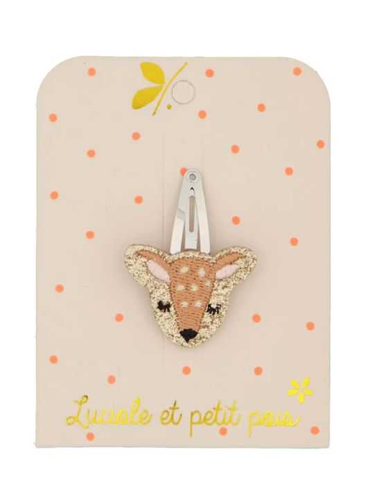 Barrette biche pailletée