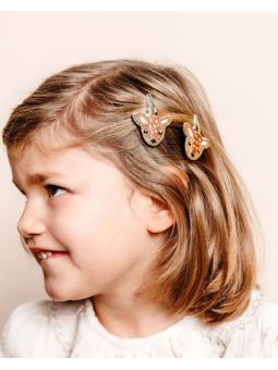 Barrette biche pailletée
