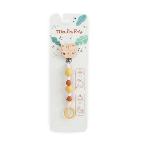 Attache tétine bois silicone | Forêt Mawa