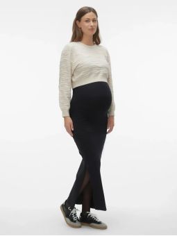 Jupe longue grossesse noire | Emma