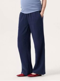 Pantalon grossesse fluide | Bleu navy