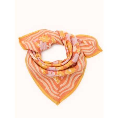 Petit foulard Manika | Paquerette orange