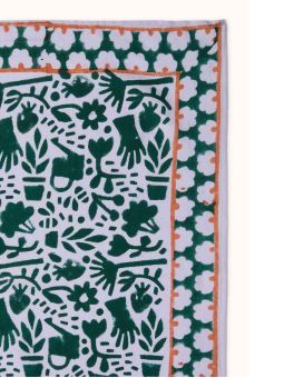 Petit foulard Manika | Garden lilas