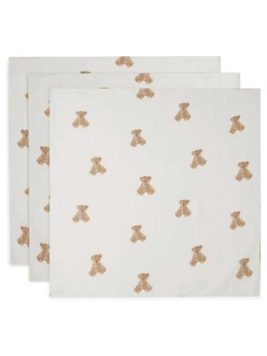 Pack 3 langes 70 70cm | Teddy bear