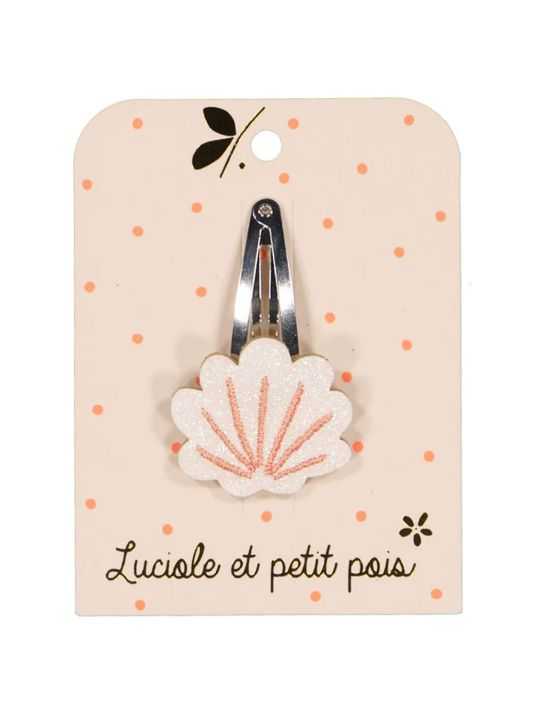 Barrette | Coquillage blanc