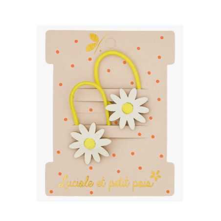 Duo mini élastiques | Daisy la marguerite