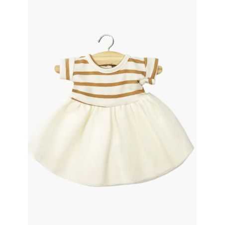 Robe tutu Rosana | Rayures beige