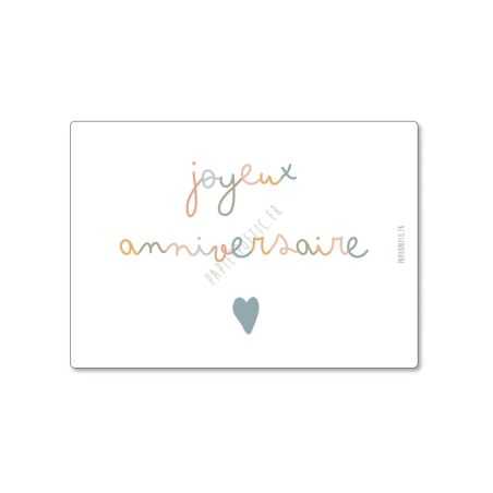 Carte Joyeux anniversaire et enveloppe