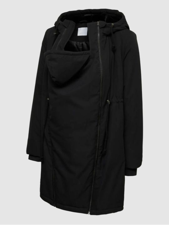 Manteau grossesse et couvre bébé | Alicia noir