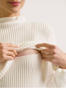 Pull grossesse allaitement | Dorothée ivoire