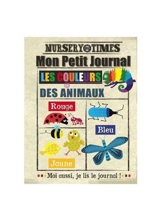 Journal tissu bébé | Couleurs animaux