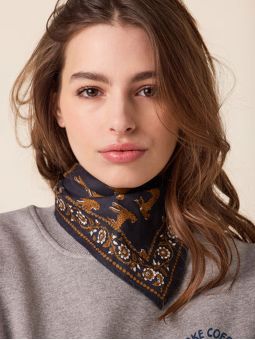 Petit foulard Manika | Bengale orage