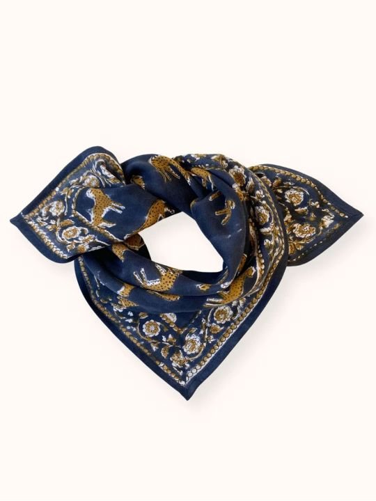 Petit foulard Manika | Bengale orage