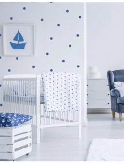 Stickers pois bleu