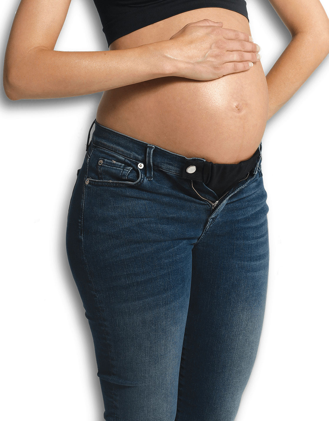 Extension de pantalon élastique et ajustable pour femme enceinte