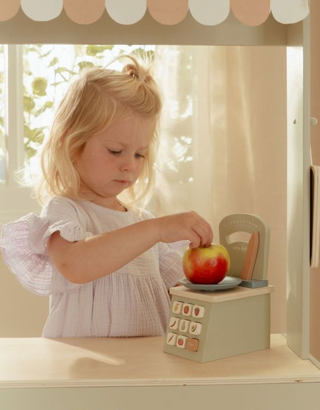 Balance De Marchande En Bois Goki - Jouet éducatif En Bois Massif Pour Enfants